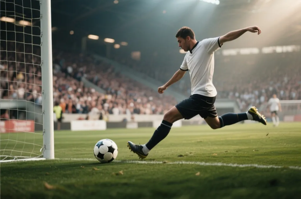 足球赛场上的激情瞬间，充满活力